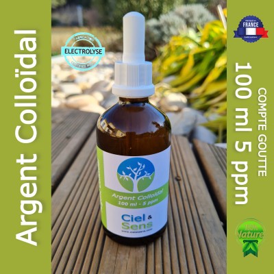 Argent colloidal 100ml 5ppm cgt