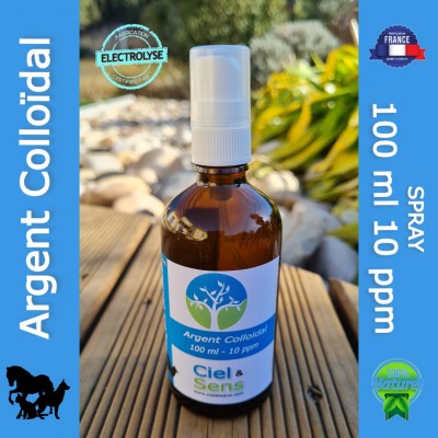 Argent colloidal spray 100ml 10ppm animaux