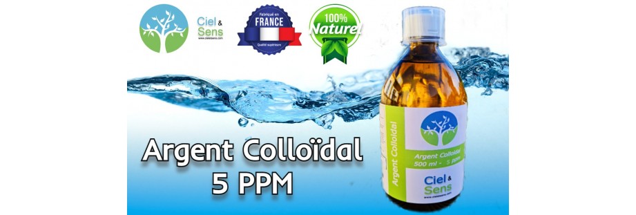 Argent Colloïdal 5 ppm - hygiène des yeux -ciel et sens